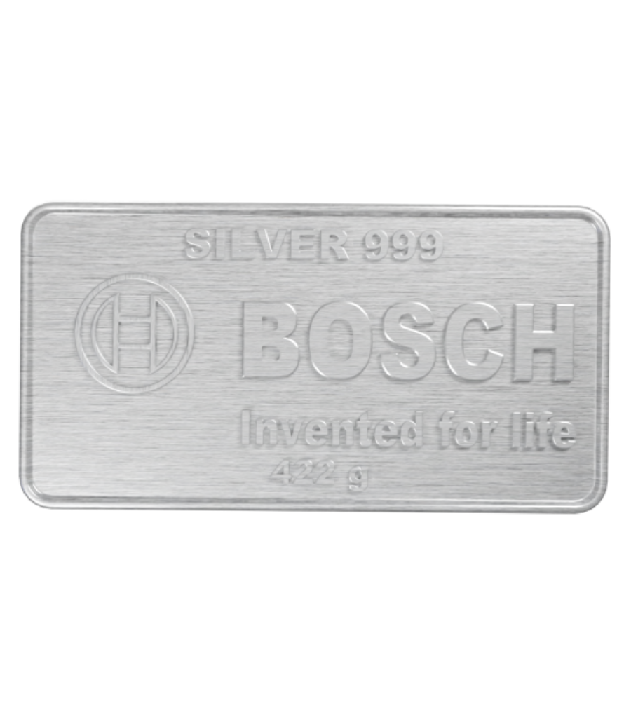 422 gram Custom Silver Bar for Bosch
