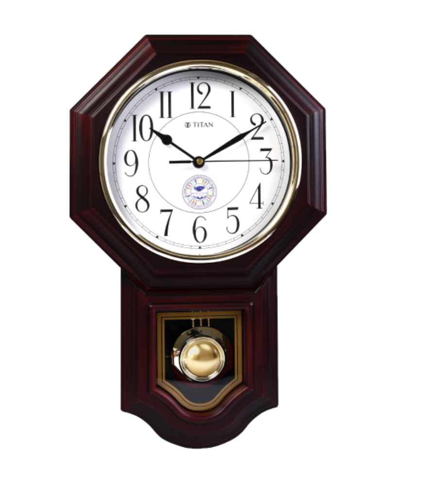 Titan Classic Brown Colour Pendulum Clock with a Westminster chime for HIT