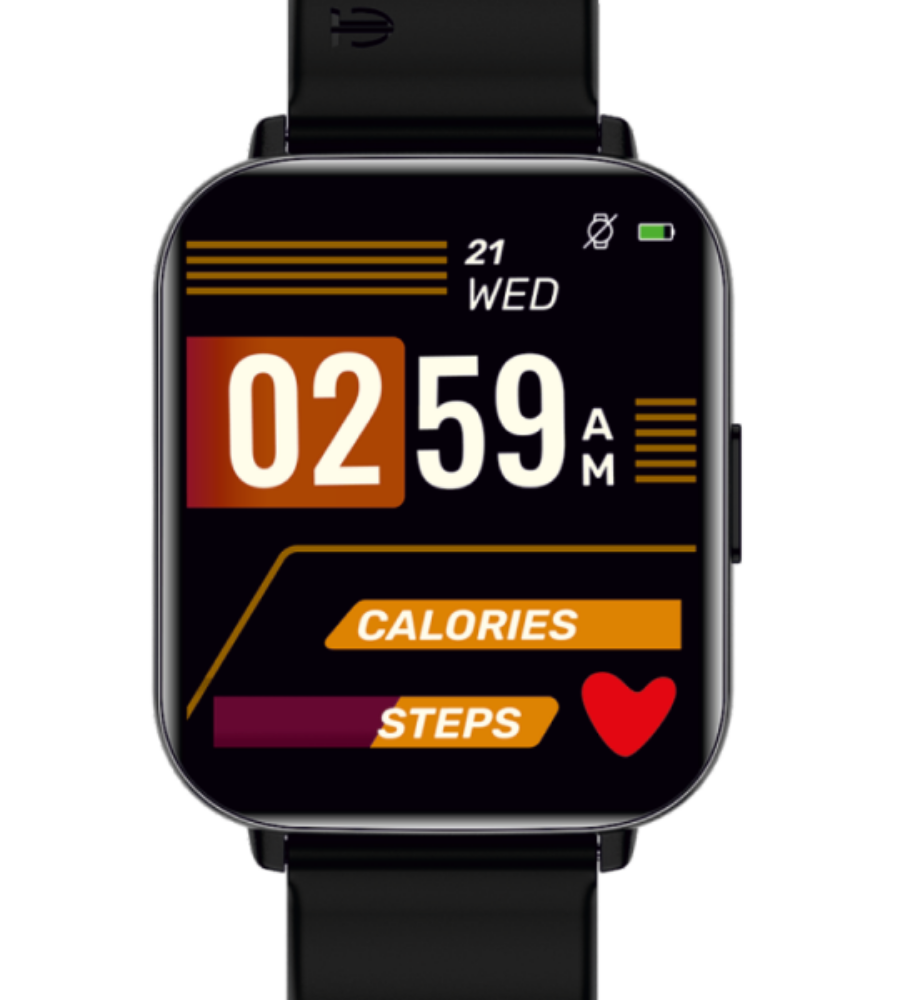 Titan Smart Watch Black Silicone Strap Customized for Enrich