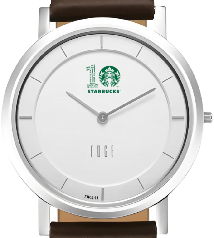 Titan Edge Slim Watch Customized for 10 years of Starbucks