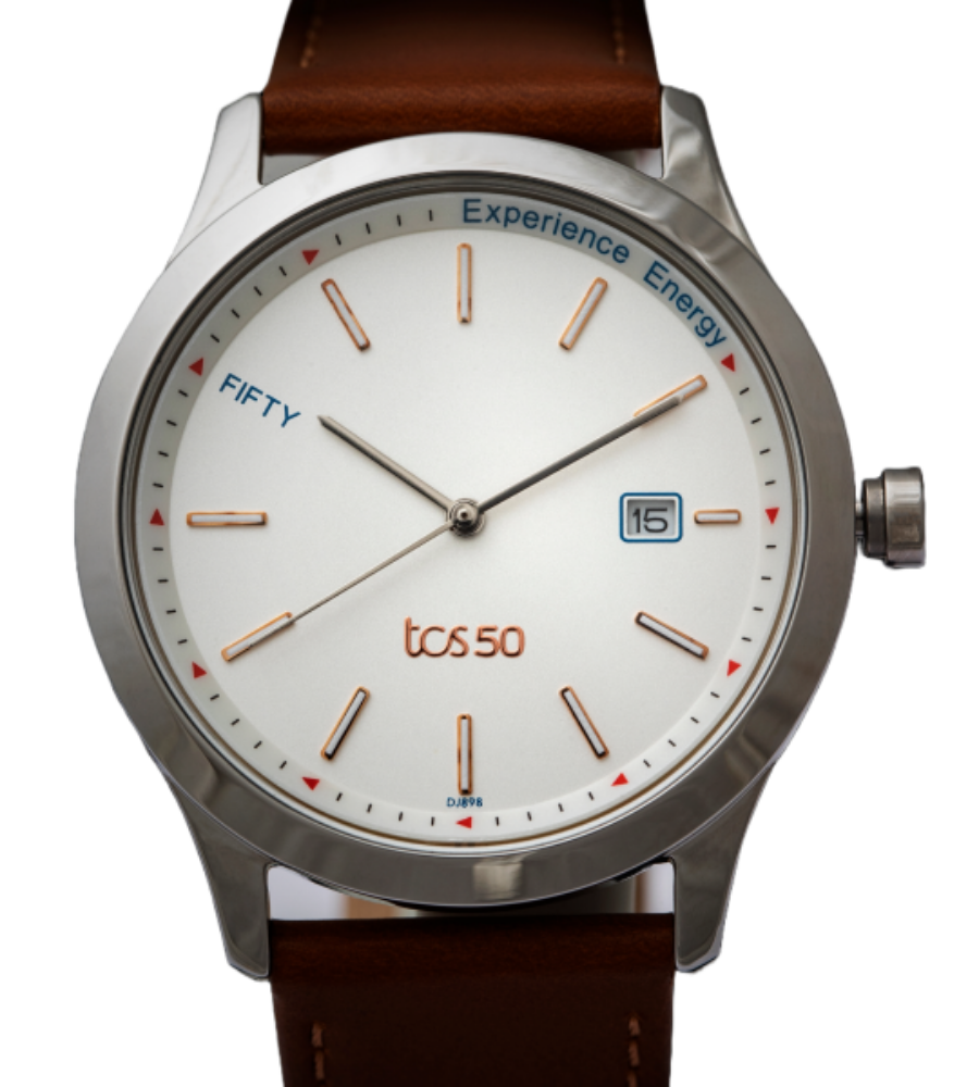 Titan Analog Pair Watches Customized for 50 years of Tata Consultancy Services