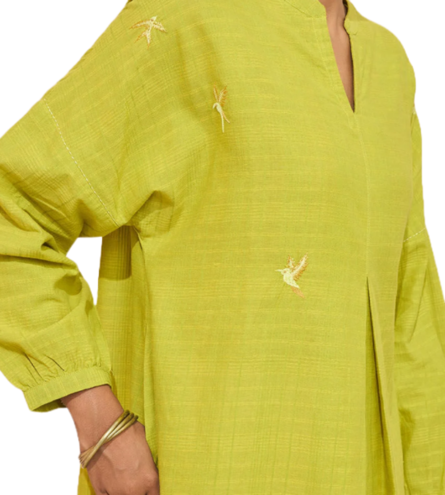 Pure Cotton Embroidered Kurta